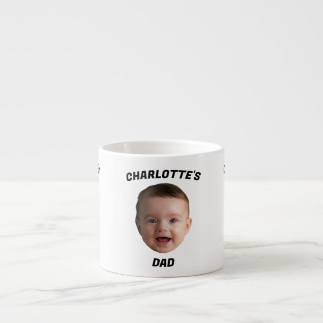 Custom Baby Face Mug, Custom New Dad Mug (Front)