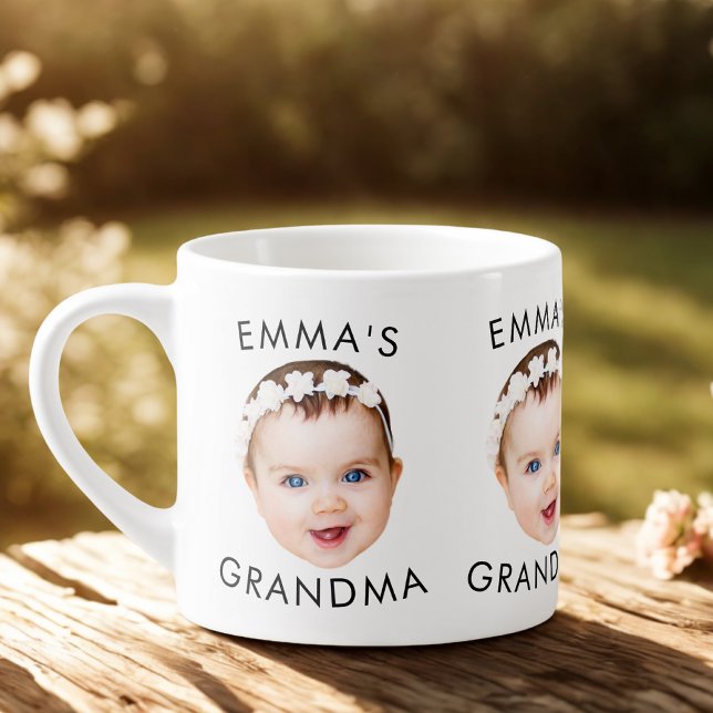 Custom Baby Face Mug Mum Grandma Grandpa Birthday (Creator Uploaded)