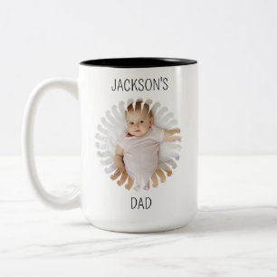Custom Baby Face Mug, Personalise Child Photo  Two-Tone Coffee Mug