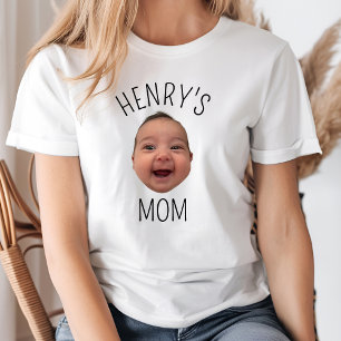 Custom Baby Face Personalised Child Photo New Mum T-Shirt
