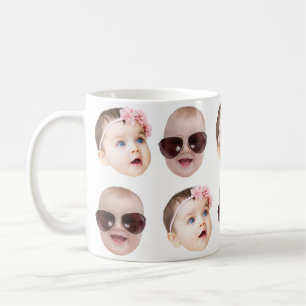 Custom Baby Face  Photo Father's Day Christmas Coffee Mug