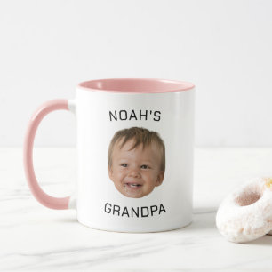 Custom Baby Face Photo Grandpa Mug
