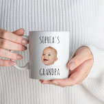 Custom Baby Face Photo Grandpa Mum Birthday Party Mug<br><div class="desc">Custom Baby Face Photo Grandpa Mum Birthday Party Mug</div>