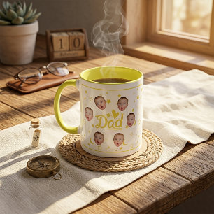 Custom Baby Face Photo Mug Gift for Dad