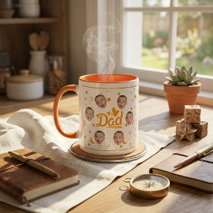 Custom Baby Face Photo Mug Gift for Dad