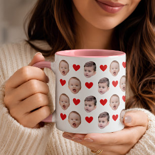 Custom Baby Face photo Mug Grandma Grandpa Gift