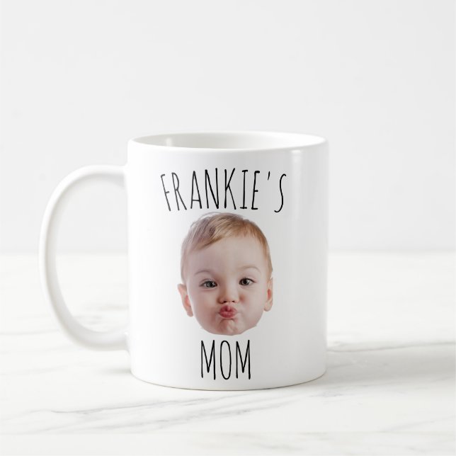 Custom Baby Face Photo Mug Personalised Mum Gift (Left)