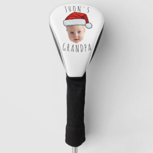 Custom Baby Face Santa Hat Christmas Photo Golf Head Cover