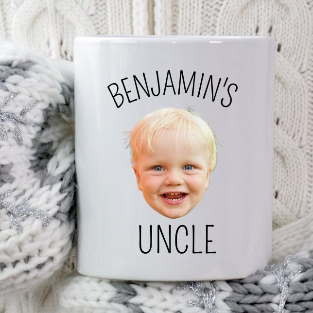 Custom Baby Face Uncle Mum Dad Birthday Party  Mug (Creator Uploaded)