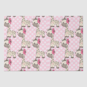 Custom Baby Girl Giraffe Tissue Paper