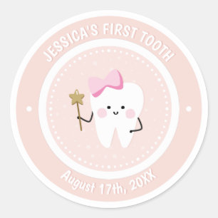 Custom Baby Girl Tooth Fairy  Sticker