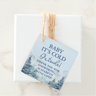 Custom Baby it's Cold Outside Baby Shower Favour Tags