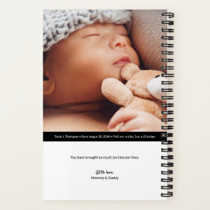 Custom Baby Journal with Photo and name