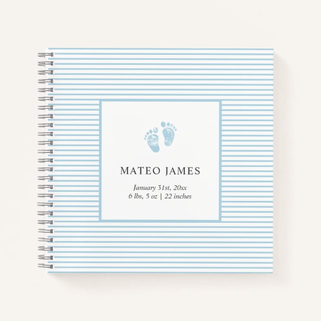 Custom Baby Milestone Record Book Baby Journal (Front)