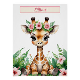 Custom Baby Monkey Nursery Wall Art