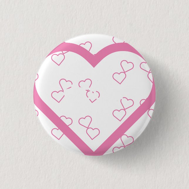 Custom baby name 3 cm round badge (Front)
