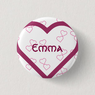 Custom baby name 3 cm round badge