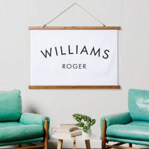 Custom Baby Name Wall Hanging Wood Art Hanging Tapestry