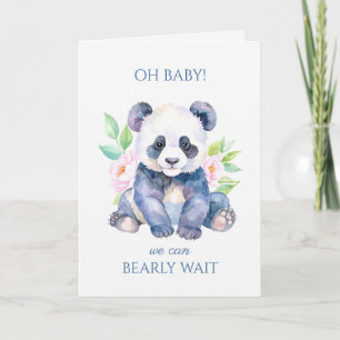 Custom Baby Panda Baby Shower Card