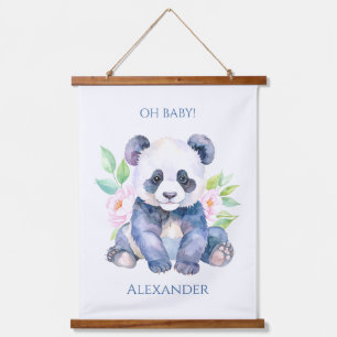 Custom Baby Panda Hanging Tapestry