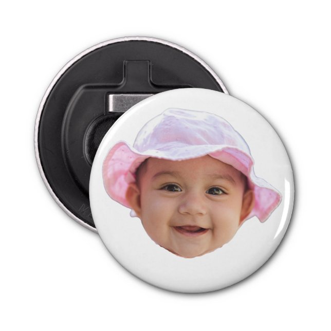 Custom Baby Photo, Baby Photo Face Bottle Opener (Front)