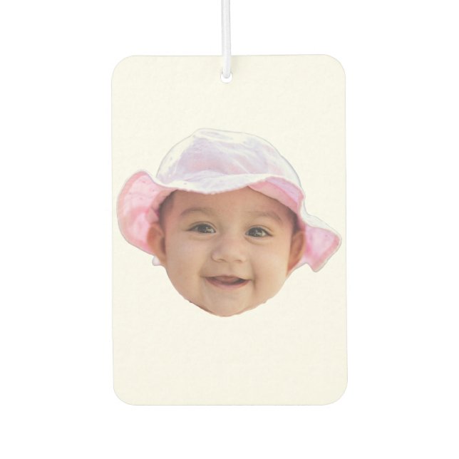 Custom Baby Photo, Baby Photo Face Car Air Freshener (Front)