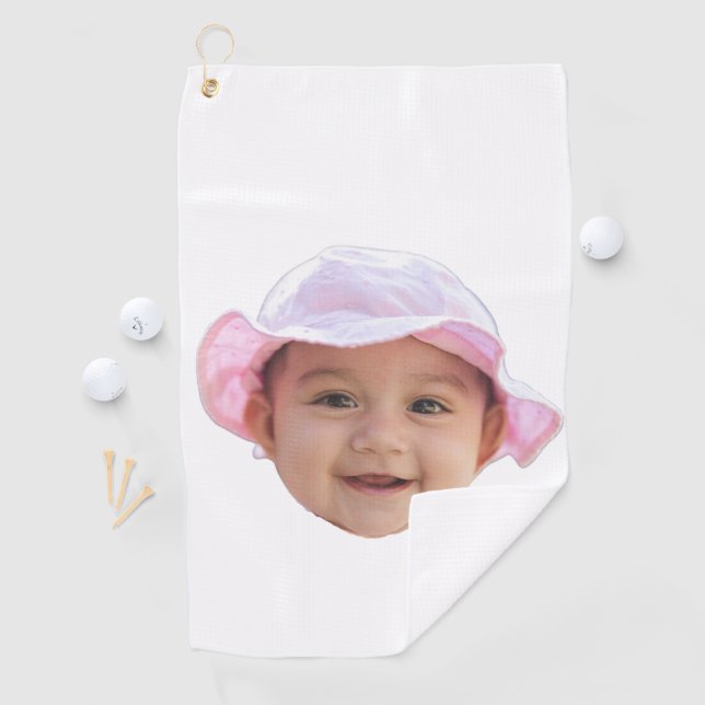 Custom Baby Photo, Baby Photo Face Golf Towel (InSitu)