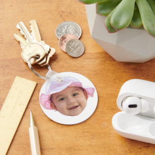 Custom Baby Photo, Baby Photo Face Key Ring