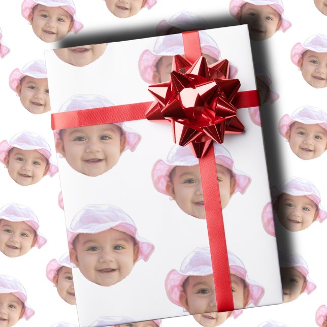 Custom Baby Photo, Baby Photo Face Wrapping Paper (Creator Uploaded)
