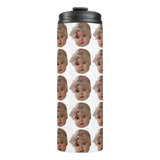 Custom Baby Photo Child Kid Picture GrandmaGrandpa Thermal Tumbler (Front)