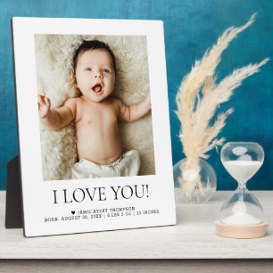 Custom Baby Photo Keepsake Gift for Grandparents Plaque