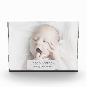 Custom Baby Photo Memory Block
