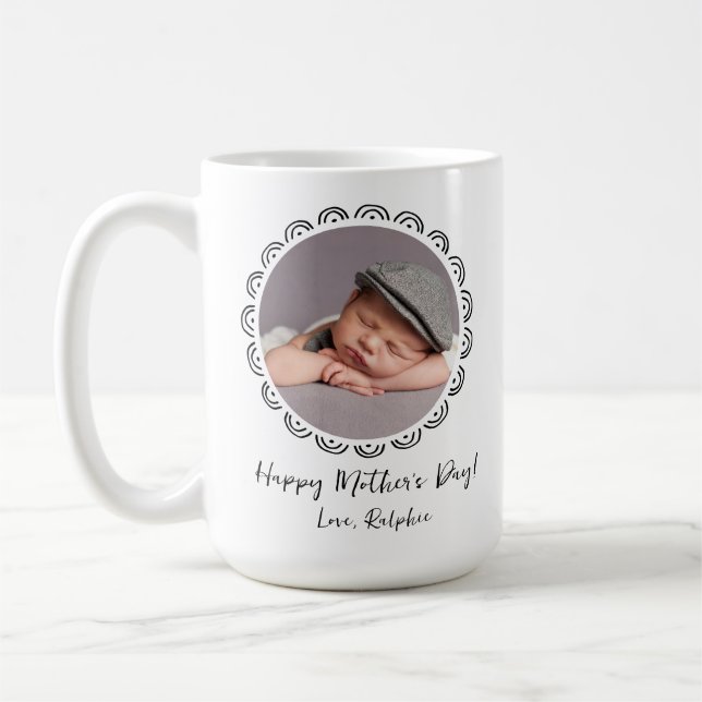 Custom Baby Photo Mother's Day Coffee Mug (Left)
