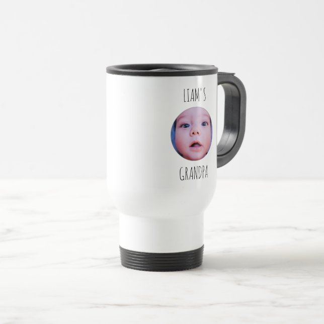 Custom Baby Photo & Name Coffee Mug (Front Right)