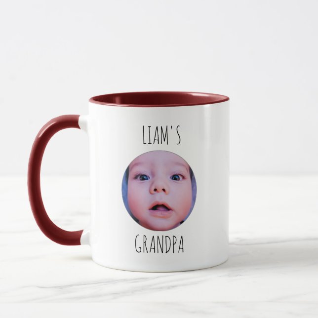Custom Baby Photo & Name Coffee Mug (Left)