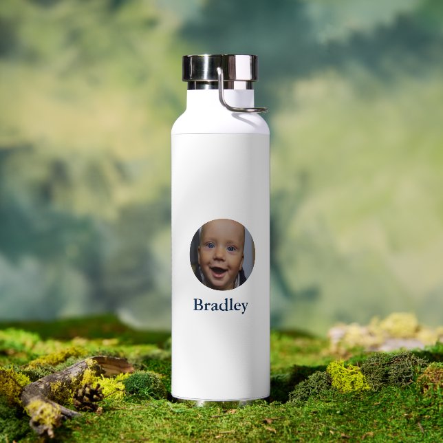 Custom baby photo personalised water bottle (Outdoor)