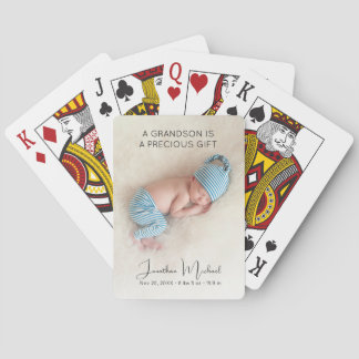 Custom Baby Photo Playing Cards