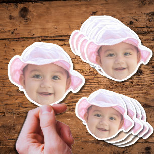 Custom Baby Photo Stickers, Baby Photo Face