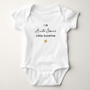 Custom Baby Present for Nephew Auntie Personalised Bodysuit
