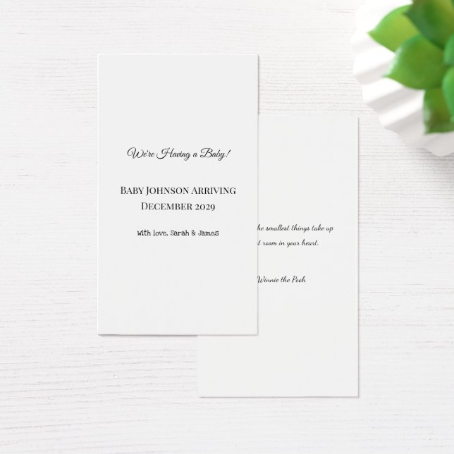Custom Baby Reveal Card (Desk)