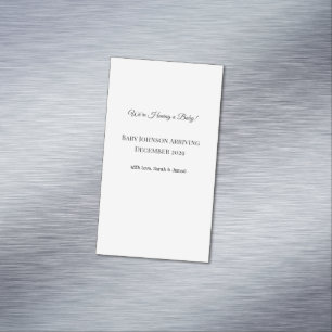 Custom Baby Reveal Card