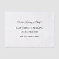 Custom Baby Reveal Card