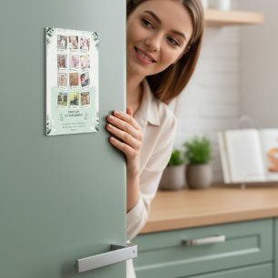 Custom Baby’s 1st Year Journey Photo Collage Magnet