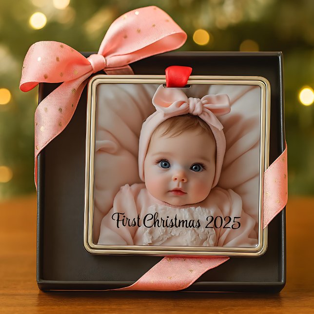 Custom Baby’s First Christmas Ornament (Creator Uploaded)