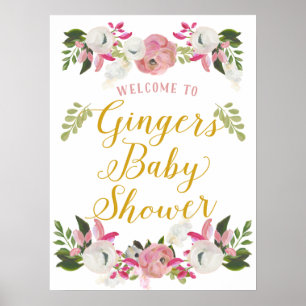Custom Baby Shower Door Sign Welcome