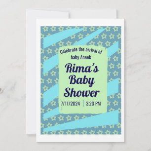 Custom Baby Shower Invitation Card for Rima 