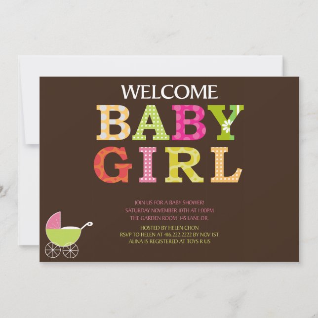 Custom Baby Shower Invite (Front)
