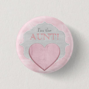 Custom Baby Shower Party I'm the Aunt Button