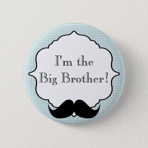Custom Baby Shower Party Im the Big Brother Button