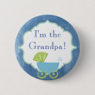 Custom Baby Shower Party I'm the Grandpa Button